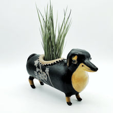 Load image into Gallery viewer, Flowery Dachshund Planter
