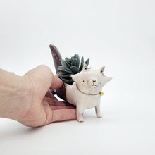 Load image into Gallery viewer, Purple Kitty Planter
