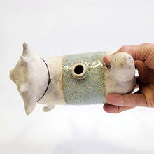 Load image into Gallery viewer, Aqua Cat Vase
