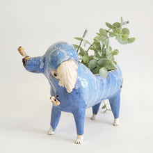 Load image into Gallery viewer, Blue Boy Fat Dog Planter
