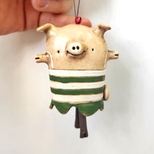 Charger l&#39;image dans la galerie, Piggy in Stripes Dangling Doll
