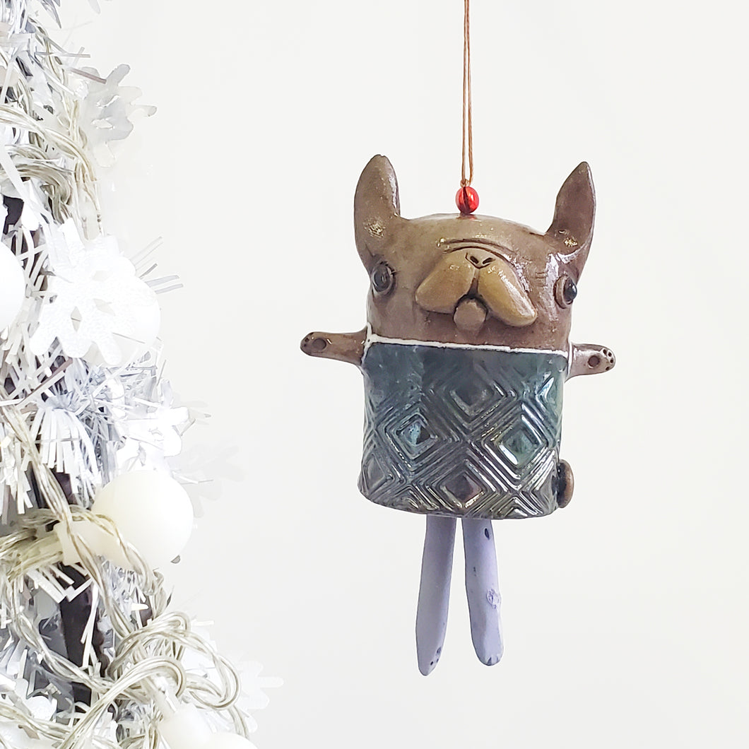French Bull Doggy Dangling Doll