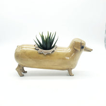 Load image into Gallery viewer, Golden Dachshund Planter
