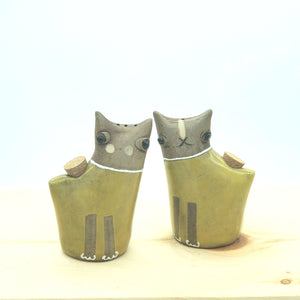 Kitty Kat Salt and Pepper Shakers